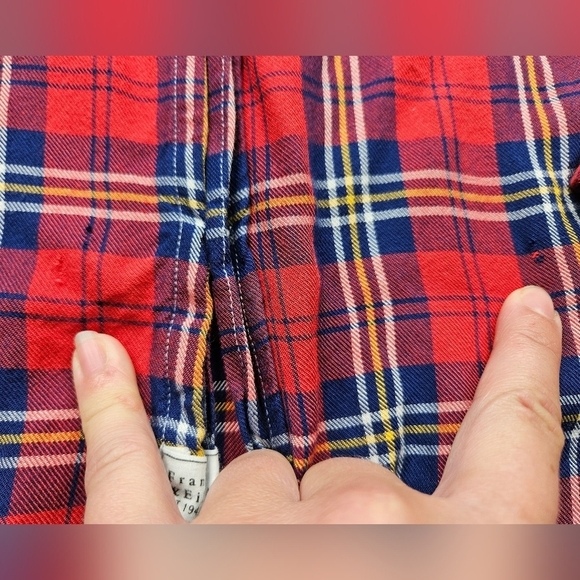 Frank & Eileen Relaxed Button Up Shirt Red Plaid Women's XS - Picture 8 of 16